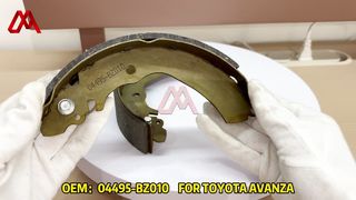 04495-BZ010 04495BZ010 Toyota Fren Pabuçları